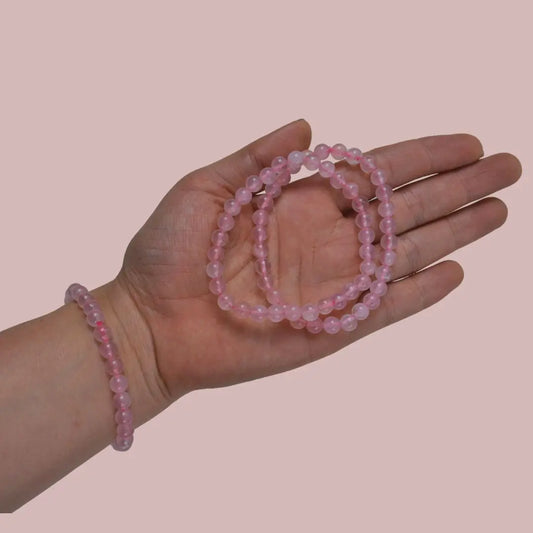 cuarzo rosa pulsera