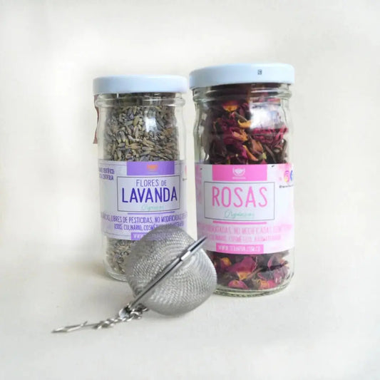 Combo Rosas y Lavanda más infusor - Teraviva